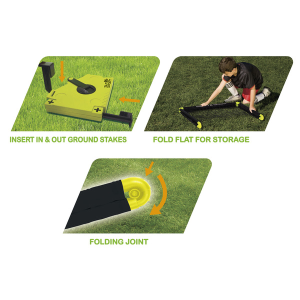 2 cages de foot pliable avec ballon