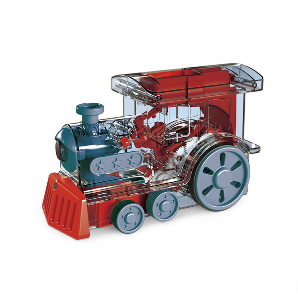 Train électrique avec 200 dominos