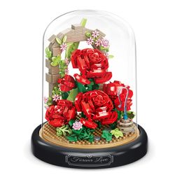Mini jardin Roses - fleurs à construire - 558 pièces