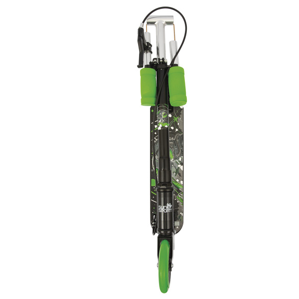 Trottinette verte avec frein 96 cm