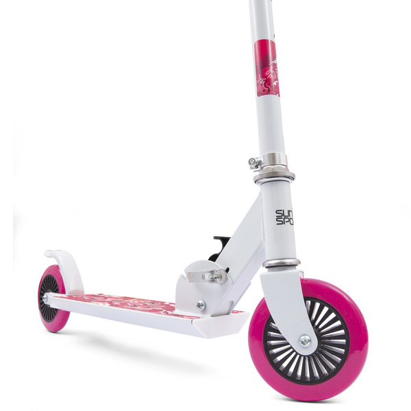 Trottinette rose alu 2 roues 120 mm