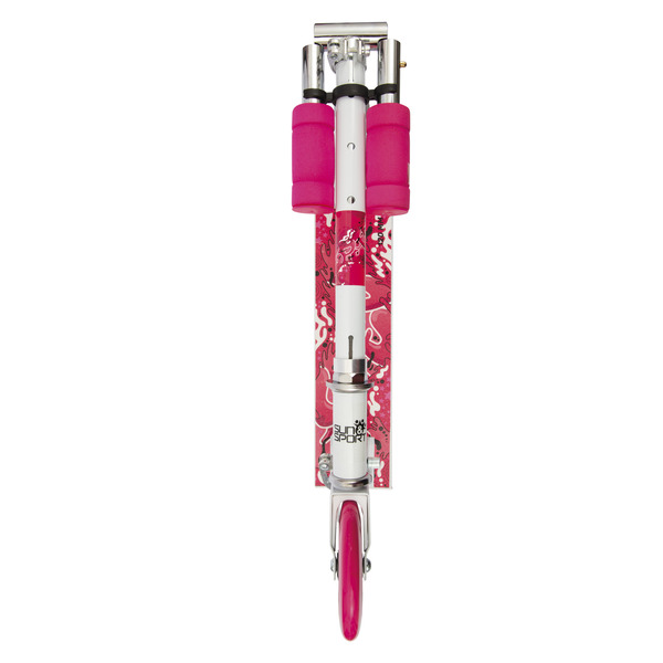 Trottinette rose alu 2 roues 120 mm