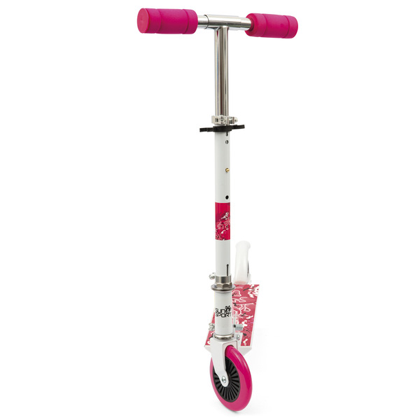 Trottinette rose alu 2 roues 120 mm