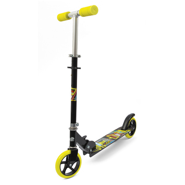 Trottinette pliable jaune 2 roues 150 mm