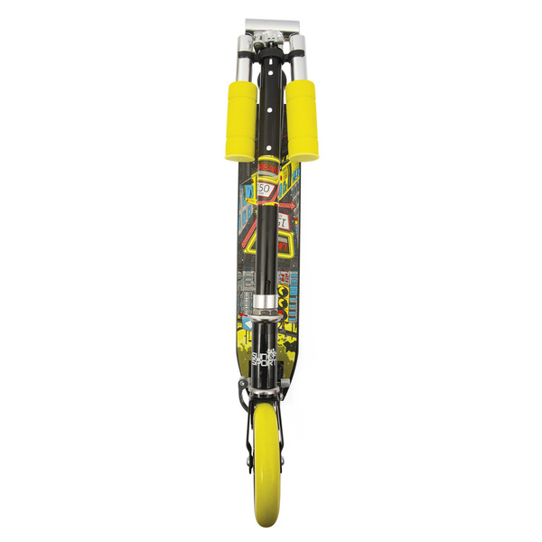 Trottinette pliable jaune 2 roues 150 mm