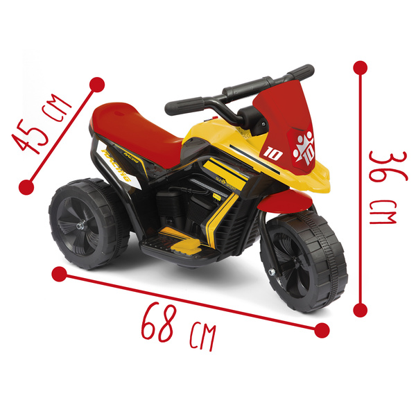 Moto électrique rouge 3 roues 6V Trimoto