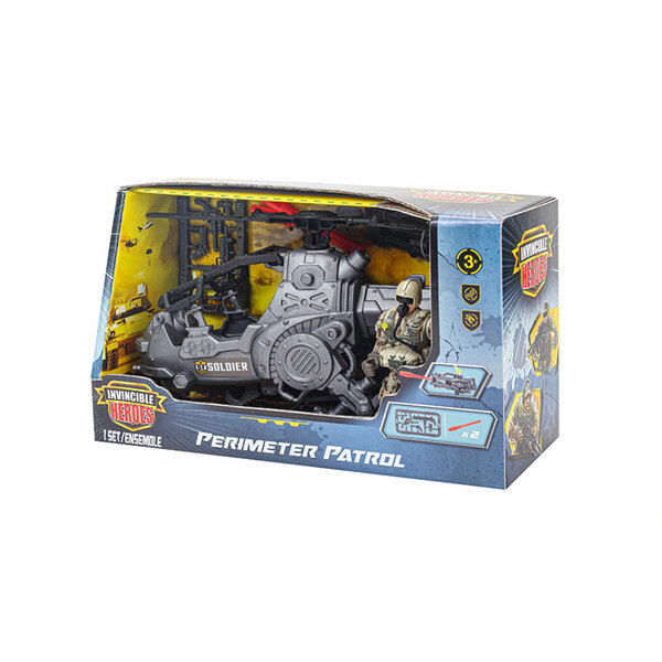 Véhicule militaire avec figurine
