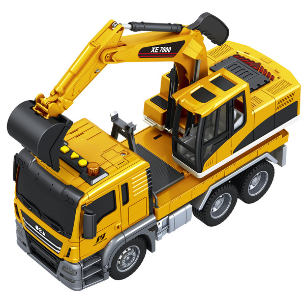 Camion excavatrice avec lumières et sons