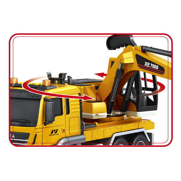 Camion excavatrice avec lumières et sons