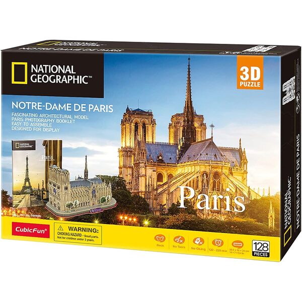 Puzzle 3D Notre-Dame de Paris National Geographic - 128pc