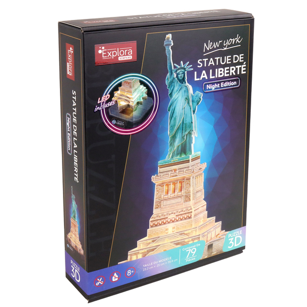 Puzzle 3D - Statut de la Liberté lumineuse