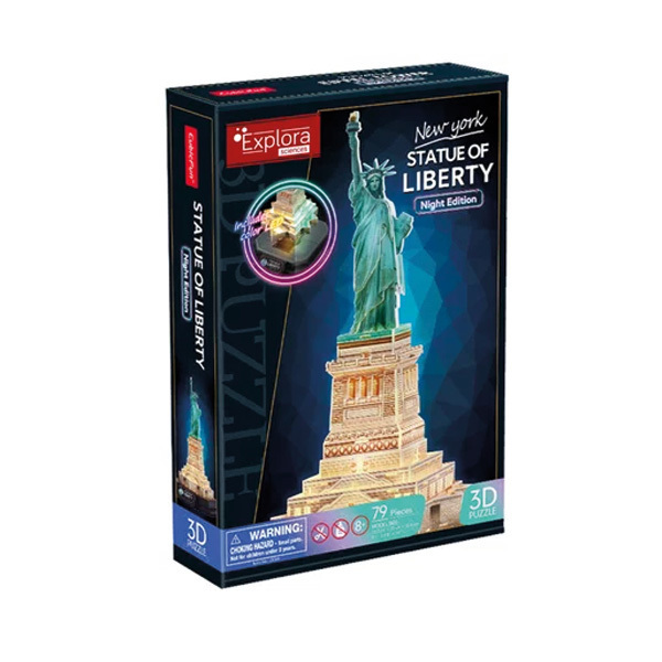 Puzzle 3D - Statut de la Liberté lumineuse