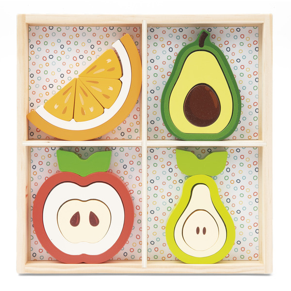 Puzzle fruits ou formes géométriques 