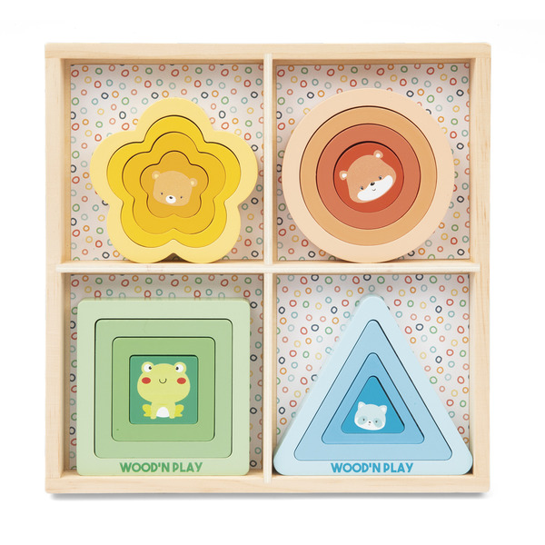 Puzzle fruits ou formes géométriques 