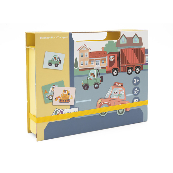 Livre magnétique avec véhicules