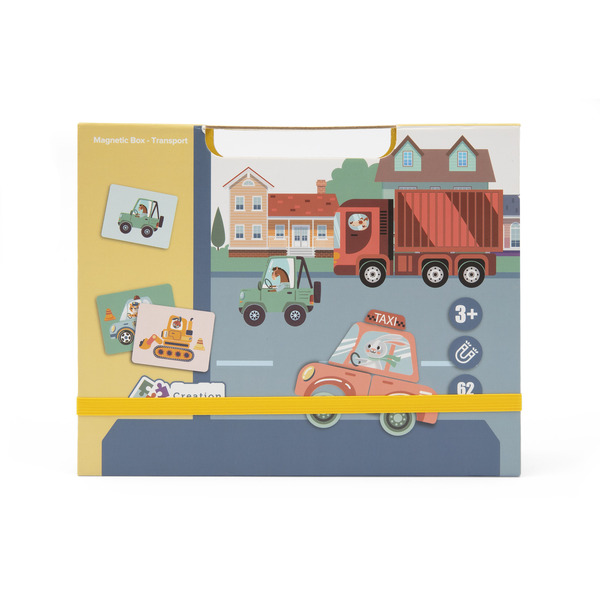Livre magnétique avec véhicules