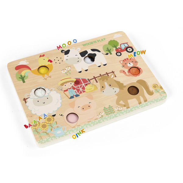 Puzzle animaux sensoriel 