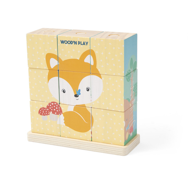 Puzzle à cubes animaux 