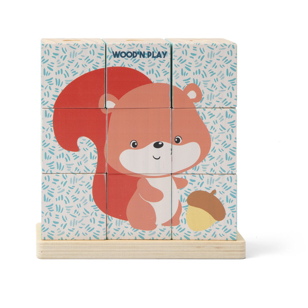 Puzzle à cubes animaux 