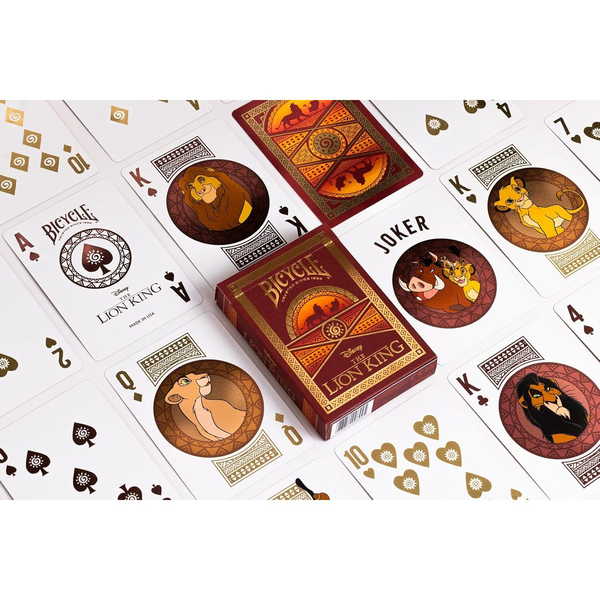 Jeu de 54 cartes Bicycle Disney Le Roi Lion