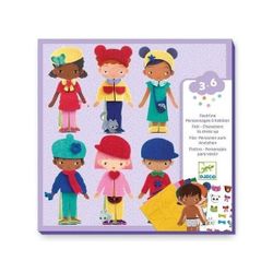 Kit personnages à habiller en feutrine - S’habiller de douceur