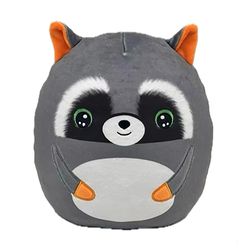 Coussin peluche Raton laveur - Squish a boss 20 cm