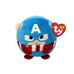 Peluche Marvel Captain America 9 cm - TY Puffies