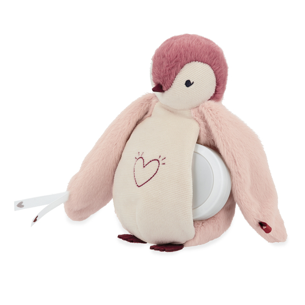 Ma peluche veilleuse manchot rose 20 cm - Complices