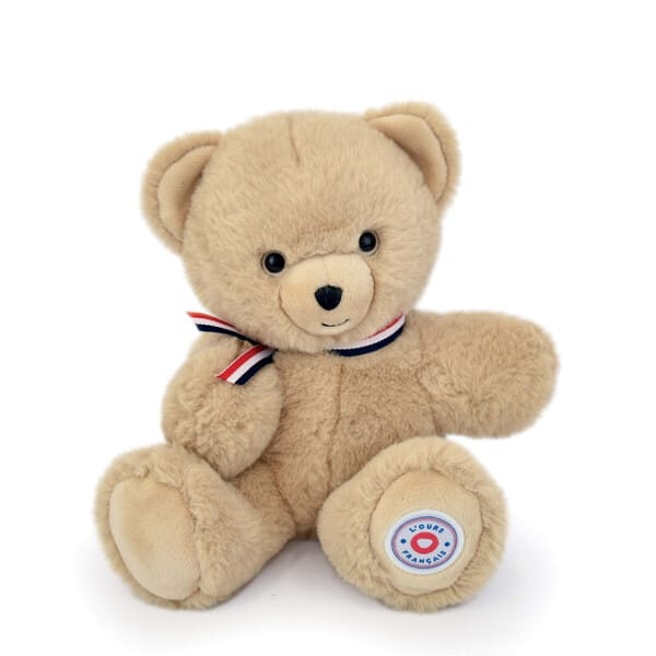 Peluche "Le petit ours français" beige 25cm