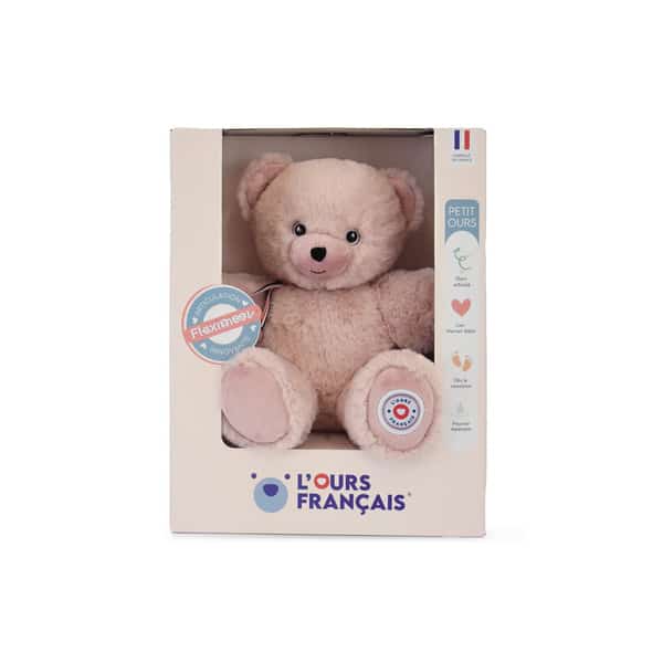 Peluche "Le petit ours français" rose 25cm