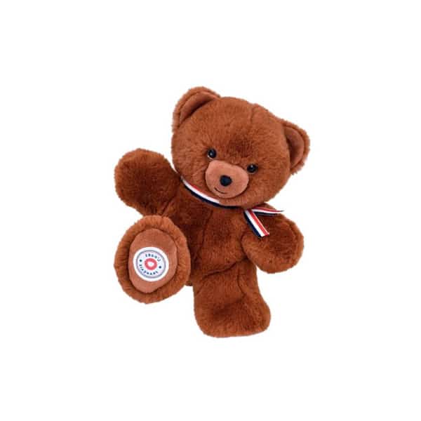 Peluche "Le petit ours français" cacao 25cm