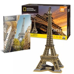 Puzzle 3D Tour Eiffel National Geographic - 80pc