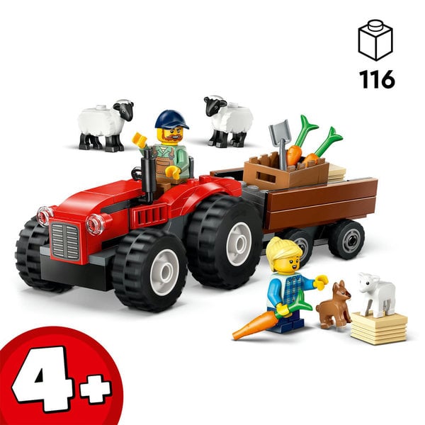 60461 - LEGO® City - Tracteur agricole rouge avec remorque et moutons