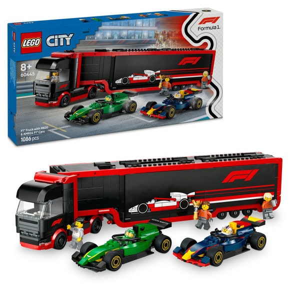 60445 - LEGO® City - Camion de F1® avec voitures de F1® RB20 et AMR24