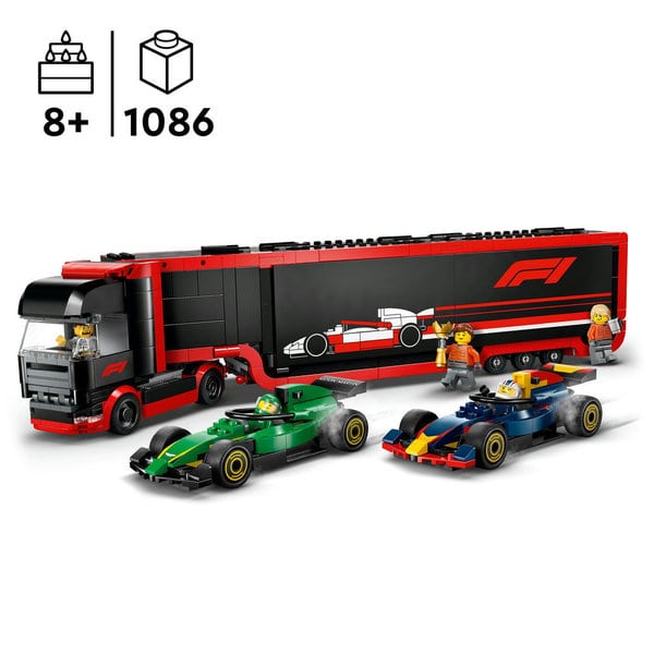 60445 - LEGO® City - Camion de F1® avec voitures de F1® RB20 et AMR24