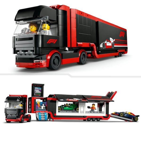 60445 - LEGO® City - Camion de F1® avec voitures de F1® RB20 et AMR24