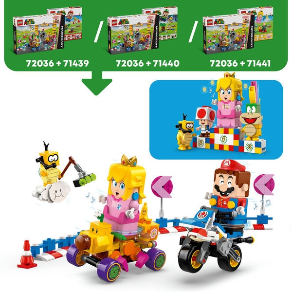 72036 - LEGO® Super Mario - Mario Kart™ – Bébé Peach et ensemble de grand prix