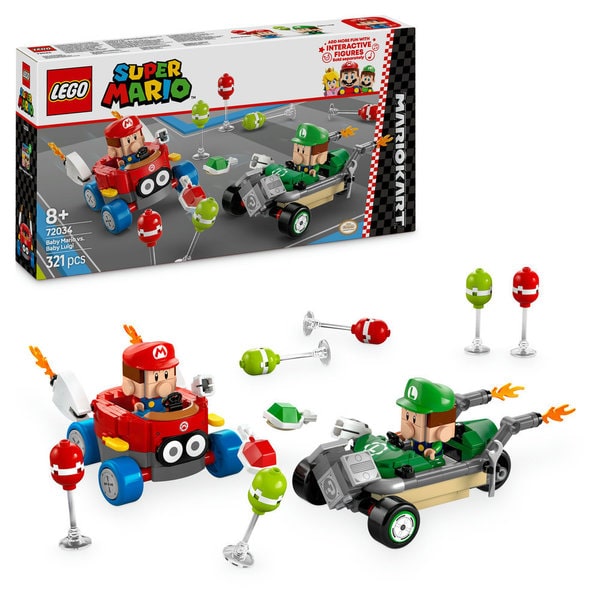 72034 - LEGO® Super Mario - Mario Kart™ – Bébé Mario contre Bébé Luigi