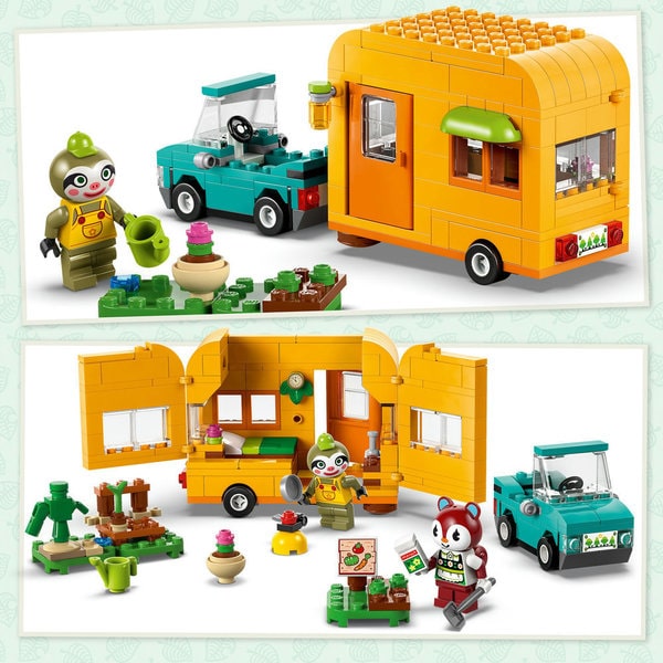 77054 - LEGO® Animal Crossing - Caravane et stand de jardinage de Racine