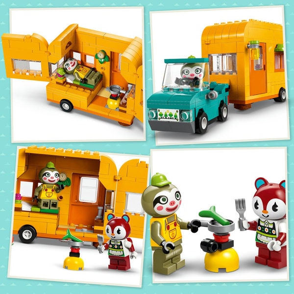 77054 - LEGO® Animal Crossing - Caravane et stand de jardinage de Racine