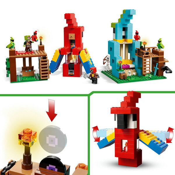 21282 - LEGO® Minecraft - Les Nichoirs des Perroquets
