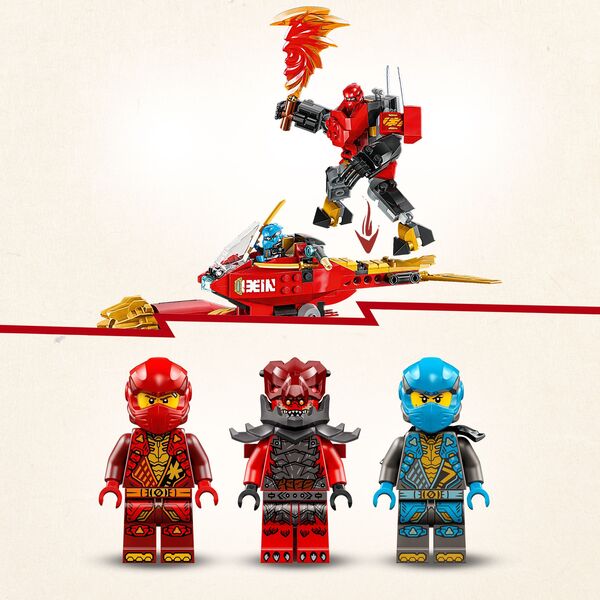 71830 - LEGO® Ninjago - La moto tempête du robot de Kai