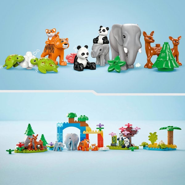 10446 - LEGO® DUPLO - Familles d’animaux sauvages 3-en-1