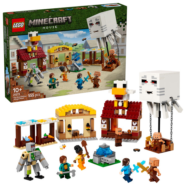 21273 - LEGO® Minecraft - Les Ghasts à l’attaque du village