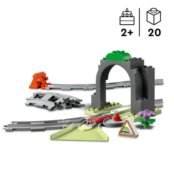 10425 - LEGO® DUPLO - Set d extension : Les rails et le tunnel du train