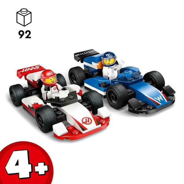 60464 - LEGO® City - Voitures de course de F1® Williams Racing et Haas F1®