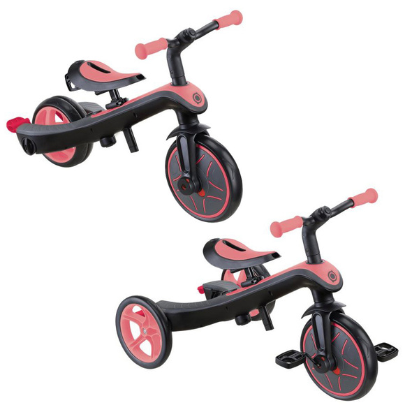 Tricycle évolutif Explorer 4en1 rose corail