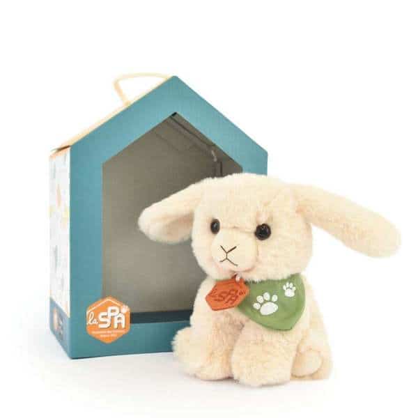 Peluche lapin beige 16cm - Collection SPA