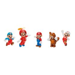 Coffret 5 figurines Mario 6cm