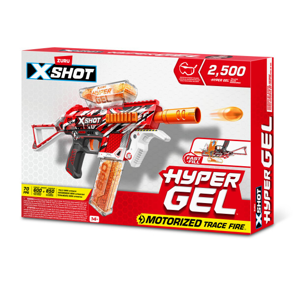Pistolet XSHOT Hyper Gel Trace Fire + 2500 pastilles